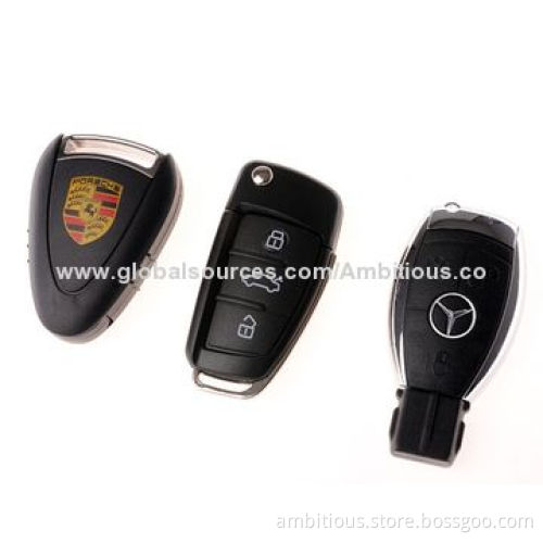 Porsche Car Key Shaped, USB Flash Drive with Key-ring